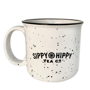 Sippy Hippy Mug, Ceramic Mug, 13 oz Mug, Granite Finish